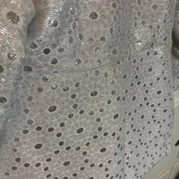 Nannette Baby Girl 2pc. White Sparkly Coat/Red Dress - Picture 6 of 15